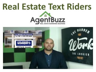 Real Estate Text Riders