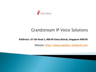 Grandstream IP Voice Solutions