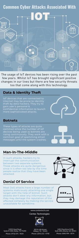 Common Cyber Attacks Associated With IOT