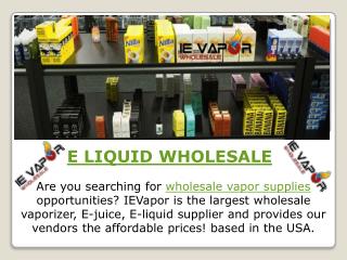 E LIQUID WHOLESALE