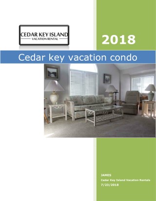Cedar key vacation condo