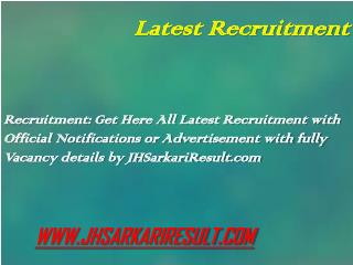 Latest Recruitment