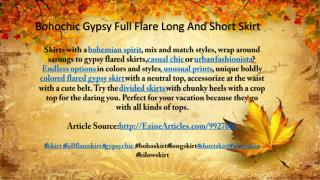 Bohochic Gypsy Full Flare Long And Short Skirt