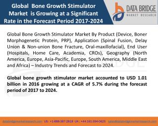 Global Bone Growth Stimulator Market â€“ Industry Trends and Forecast to 2024
