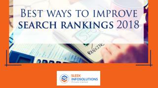 Best Ways to Improve Search Rankings 2018