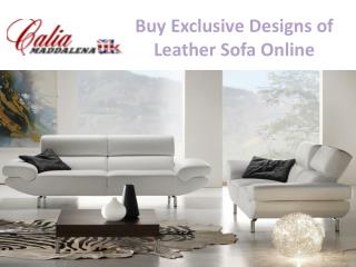 Buy Exclusive Designs of Leather Sofa Online