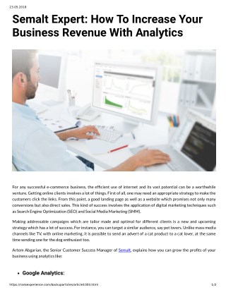 Semalt Expert: How To Increase Your Business Revenue With Analytics