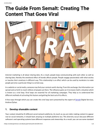 The Guide From Semalt: Creating The Content That Goes Viral