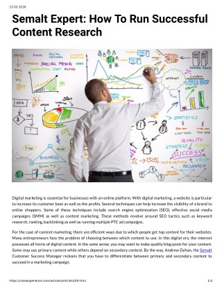Semalt Expert: How To Run Successful Content Research