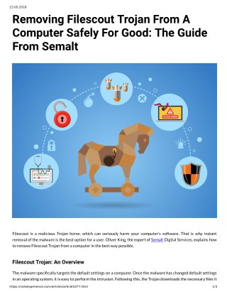 Removing Filescout Trojan From A Computer Safely For Good: The Guide From Semalt