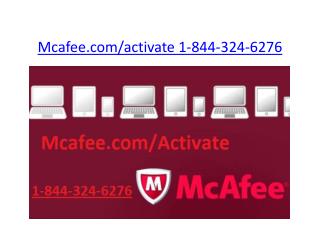 Mcafee internet security | 1-844-324-6276 | mcafee.com/activate