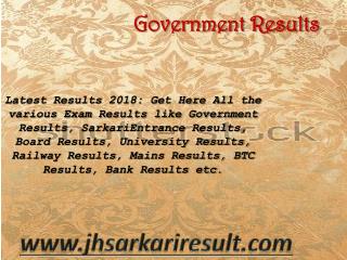 Government Results