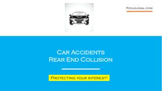 Car Accidents Rear End Collision