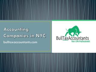 Accounting Companies in NYC- bulltaxaccountants.com