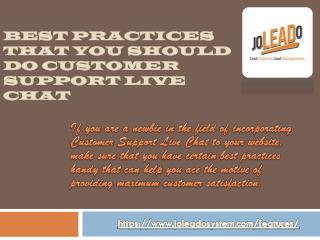 Best Practices That You Should Do Customer Support Live Chat