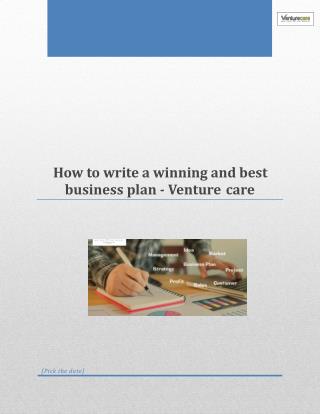 New Business Plan | Write a Business Plan for Startup
