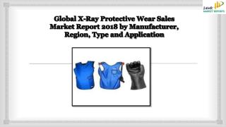 Global X-Ray Protective Wear Sales Market Report 2018 by Manufacturer, Region, Type and Application