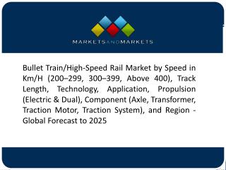 Bullet Train/High-Speed Rail Market worth 5,287 Units by 2025