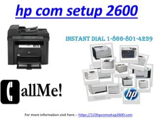 hp com setup 2600