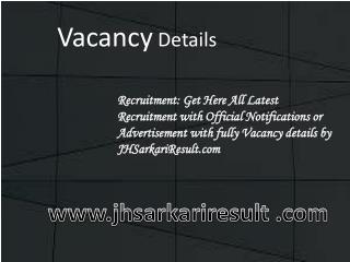 vacancy details