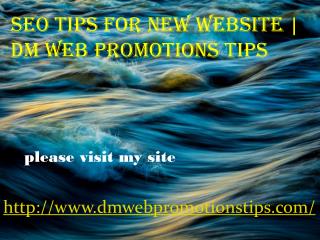 Seo Tips for New Website