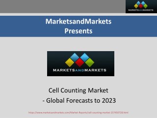 Cell Counting Market worth 12.32 billion USD by 2023