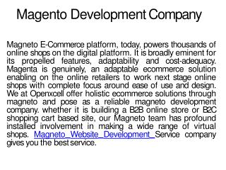 Magento Development Services