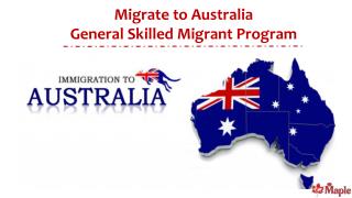 Migrate to Australia - General Skilled Migrant Program