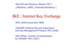 IKE : Internet Key Exchange