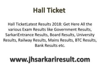 Hall Ticket