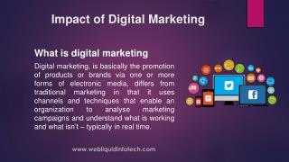 Impact of digital marketing