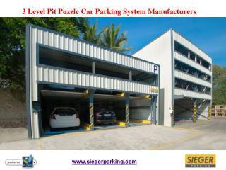 3 Level Pit Puzzle Car Parking System Manufacturers