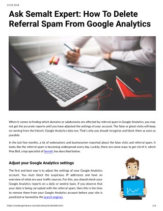 Ask Semalt Expert: How To Delete Referral Spam From Google Analytics