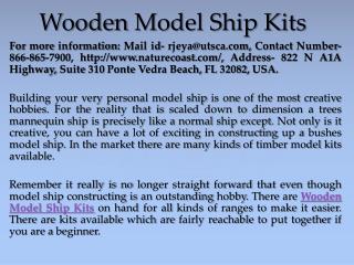 Wooden Model Ship Kits