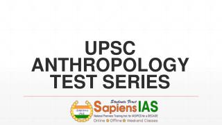 UPSC ANTHROPOLOGY TEST SERIES