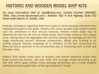 Historic and Wooden Model Ship Kits