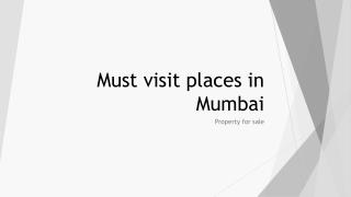 Must visit Places in Mumbai