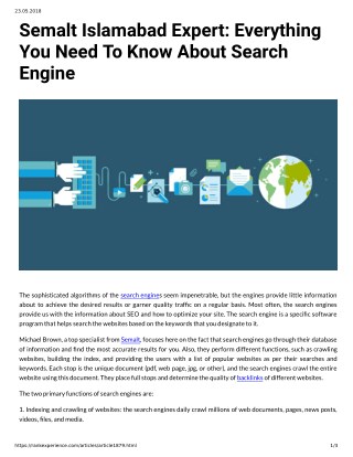 Semalt Islamabad Expert: Everything You Need To Know About Search Engine