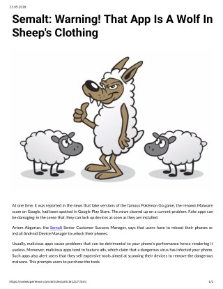 Semalt: Warning! That App Is A Wolf In Sheep's Clothing