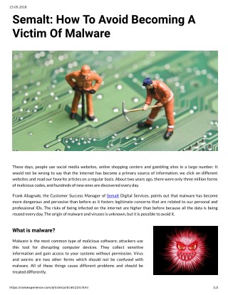 Semalt: How To Avoid Becoming A Victim Of Malware