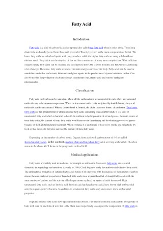 Fatty Acid