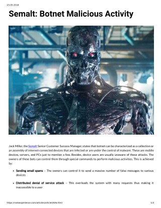 Semalt Botnet Malicious Activity