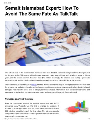 Semalt Islamabad Expert How To Avoid The Same Fate As TalkTalk