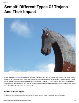 Semalt Different Types Of Trojans And Their Impact