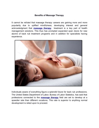 Masage Therapy in Hillsboro