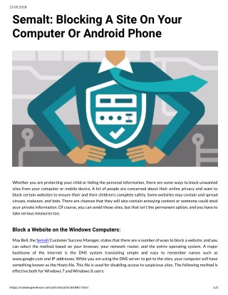 Semalt Blocking A Site On Your Computer Or Android Phone