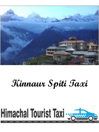 Kinnaur Spiti Taxi