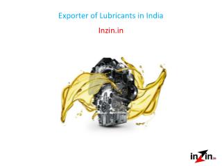 Exporter of Lubricants in India