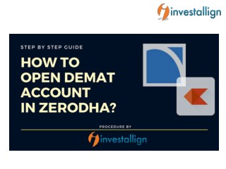 How to Open Demat Account in Zerodha?