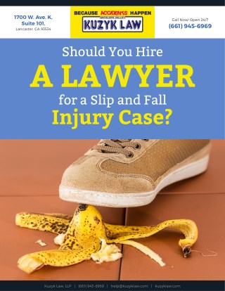 Should You Hire a Lawyer for a Slip and Fall Injury Case?